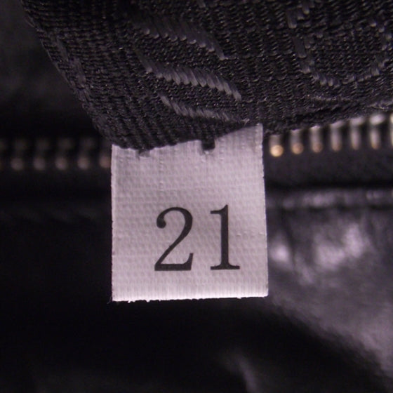 Prada Calfskin Double Pocket Buckle Shoulder Bag 9 of 13
