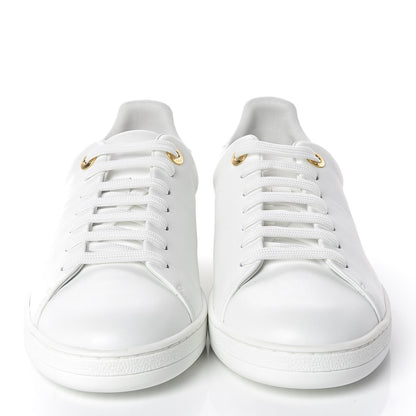 Louis Vuitton Calfskin Frontrow Sneakers 39 White 2 of 9