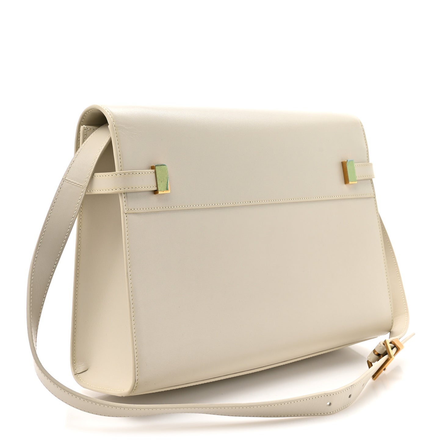 Smooth Calfskin Manhattan Shoulder Bag Crema Soft