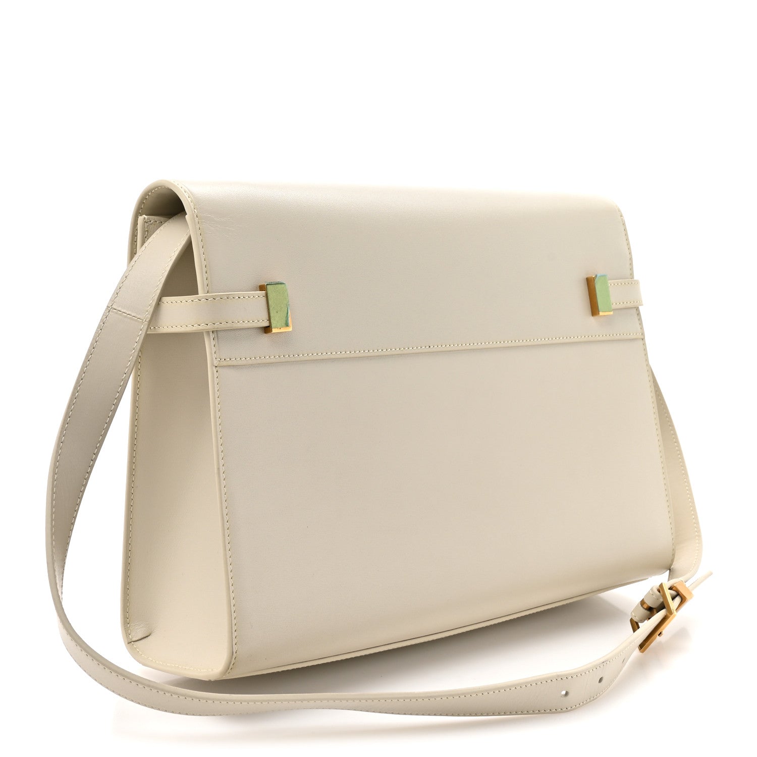 Saint Laurent Smooth Calfskin Manhattan Shoulder Bag Crema Soft 3 of 14