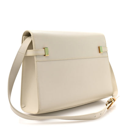 Saint Laurent Smooth Calfskin Manhattan Shoulder Bag Crema Soft 3 of 14