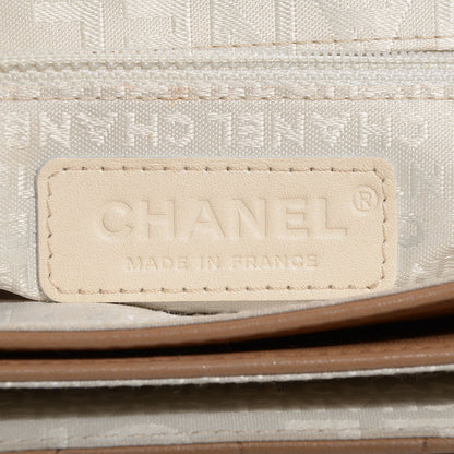 Chanel Leather Chocolate Bar Quilted Small Mademoiselle Flap Beige 7 of 8