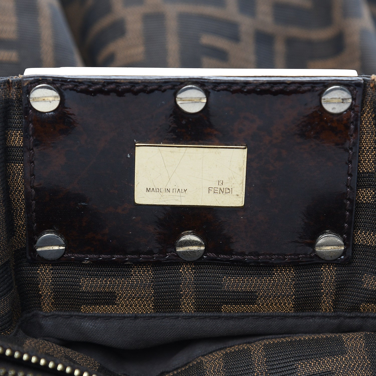 Fendi Zucca Mia Tote Tobacco 8 of 19