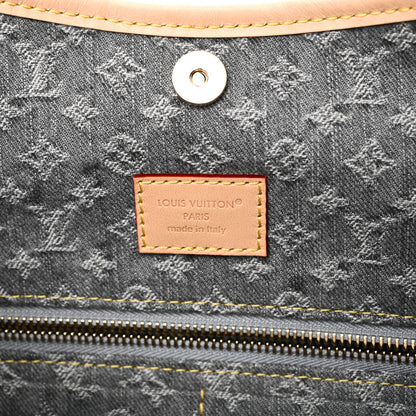 Louis Vuitton Monogram Denim CarryAll MM Washed Grey 7 of 11