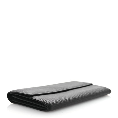 Louis Vuitton Epi Sarah Wallet Black 4 of 9