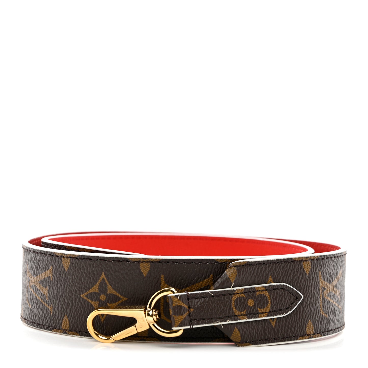 Monogram Bandouliere Shoulder Strap Red