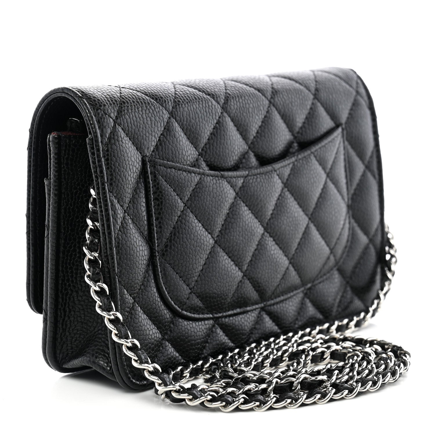 Chanel Caviar Quilted Wallet on Chain WOC Black 3 of 12