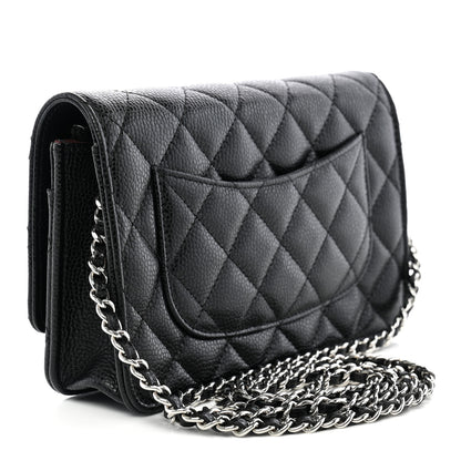 Chanel Caviar Quilted Wallet on Chain WOC Black 3 of 12