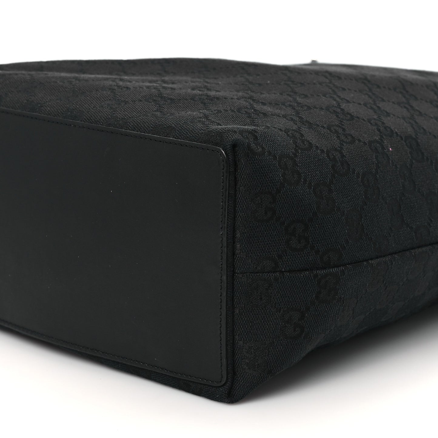 Monogram Bucket Tote Black