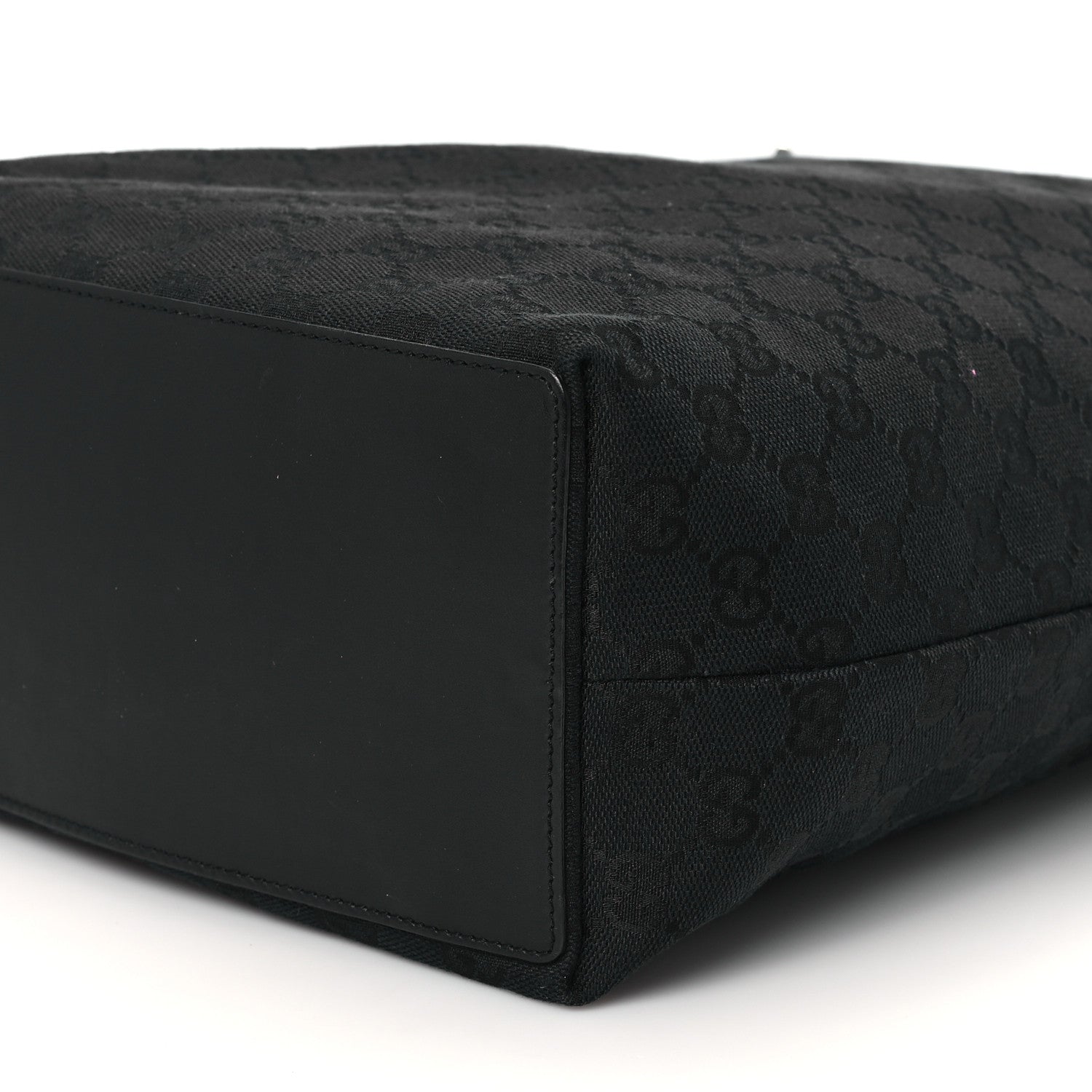 Gucci Monogram Bucket Tote Black 10 of 12