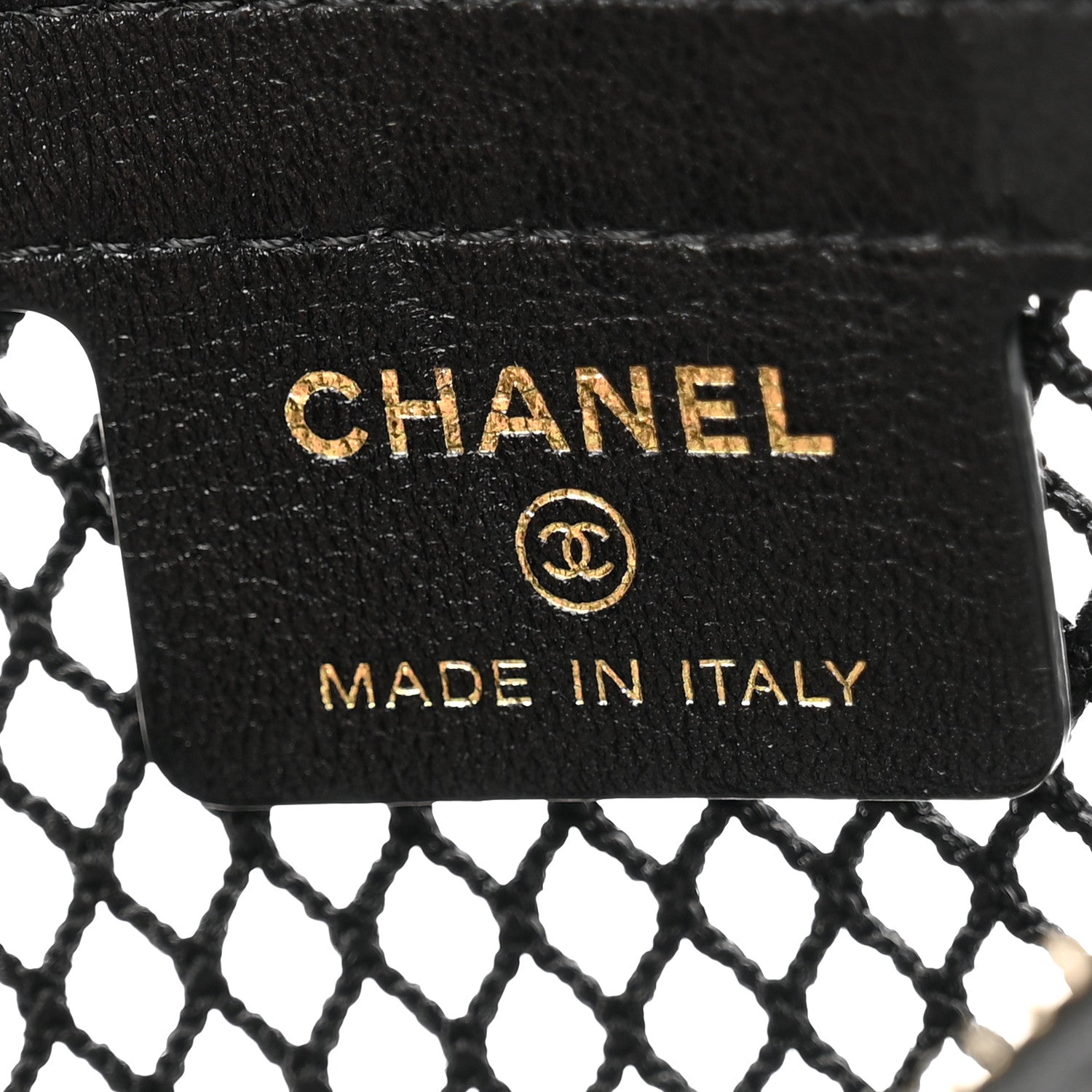 Chanel Mesh Shiny Lambskin Clutch With Chain Black 7 of 13