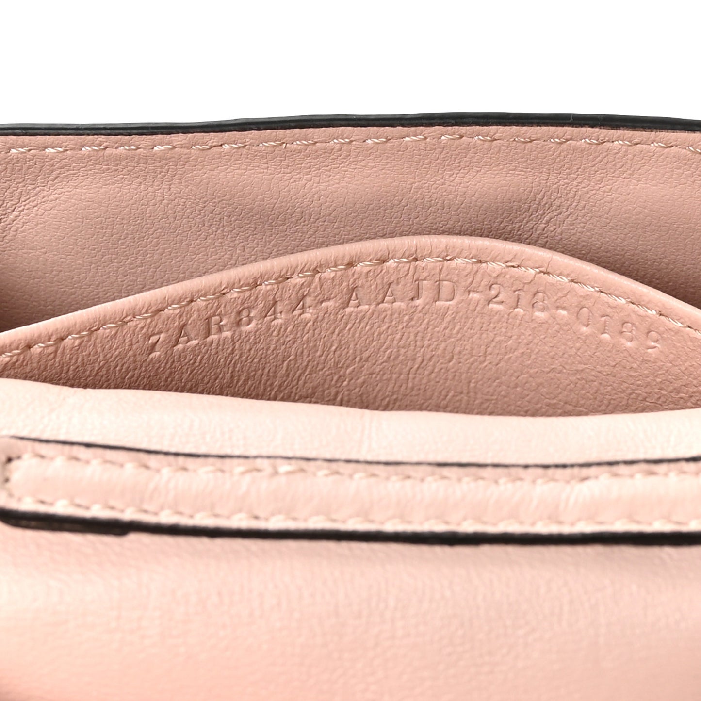 Nappa Matisse FF Embossed Nano Baguette Charm Rosa Quarzo