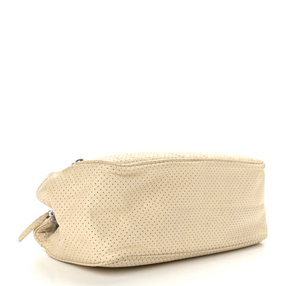 Chanel Calfskin Perforated 50's Satchel Beige 3 of 9
