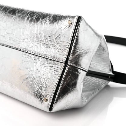 Chloe Metallic Calfskin Penelope Clutch Silver 9 of 11
