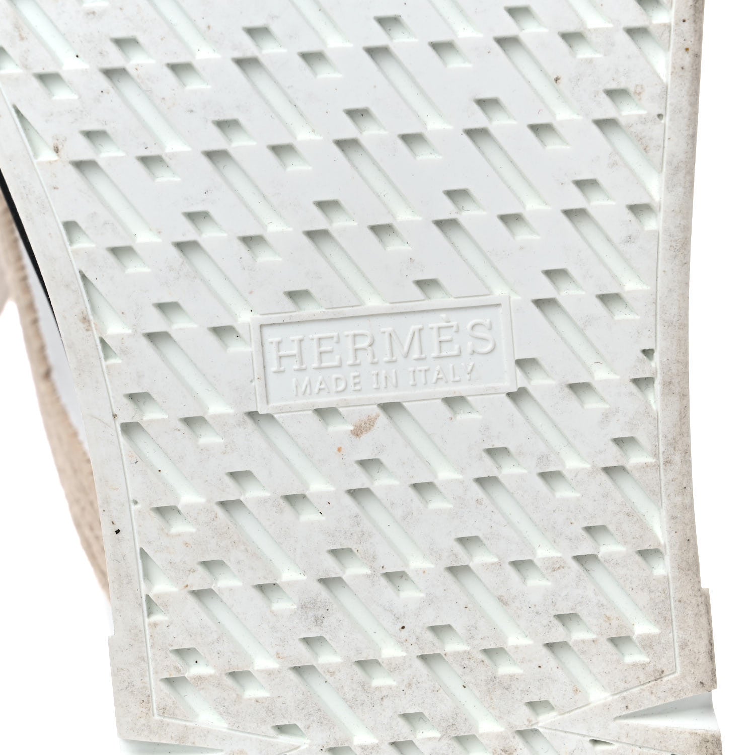Hermes Calfskin Woolskin Dare Sneakers 40 White Ecru 6 of 13