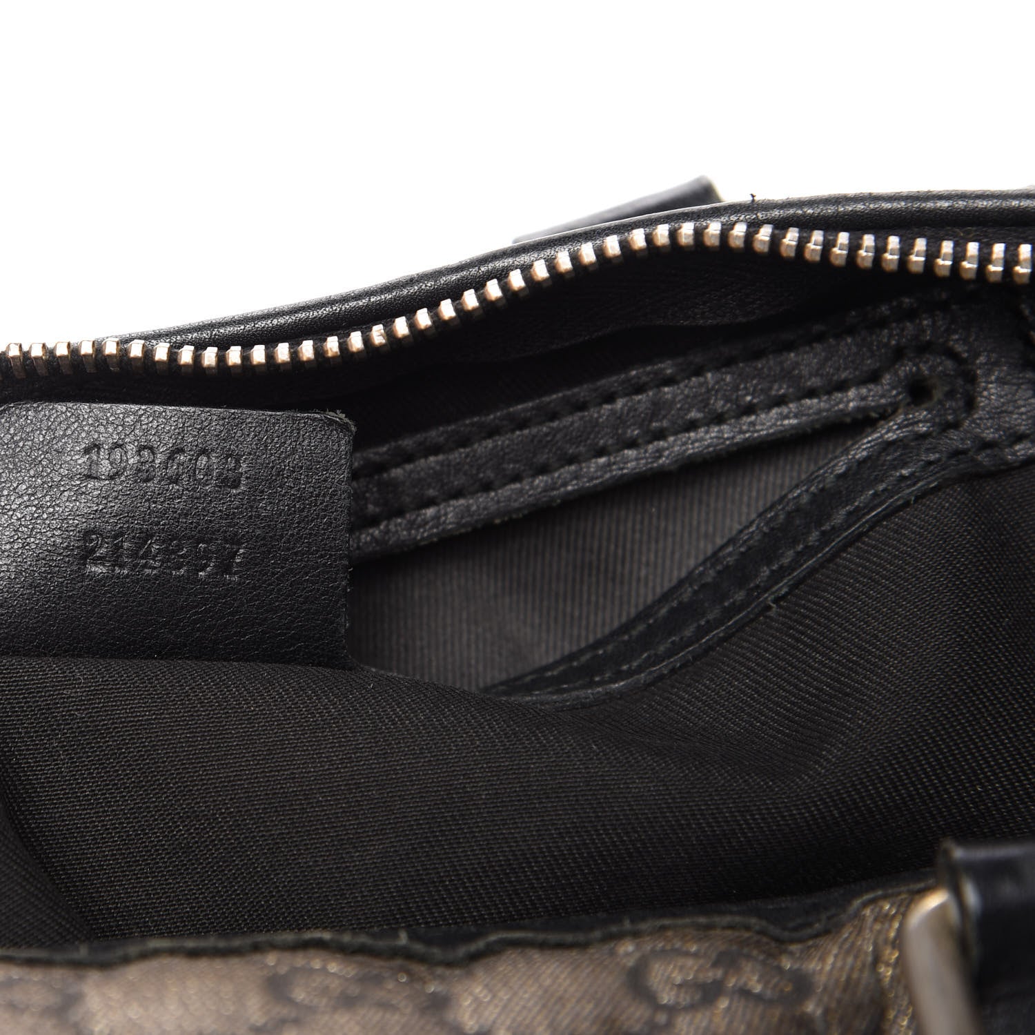 Gucci Metallic Monogram Canvas Medium Joy Boston Black 9 of 10