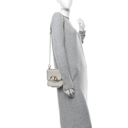 Valentino Garavani Metallic Calfskin Small VSling Shoulder Bag Gold 2 of 14