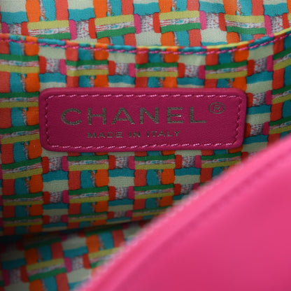 Chanel Rubber Quilted Lambskin Coco Rain Camera Bag Pink 8 of 10