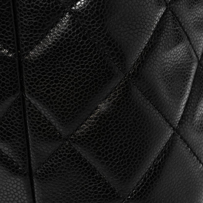 Chanel Caviar Quilted CC Timeless Soft Tote Black 10 of 13