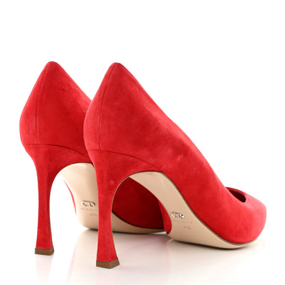 Christian Dior Suede Songe Pumps 41.5 Red 4 of 8
