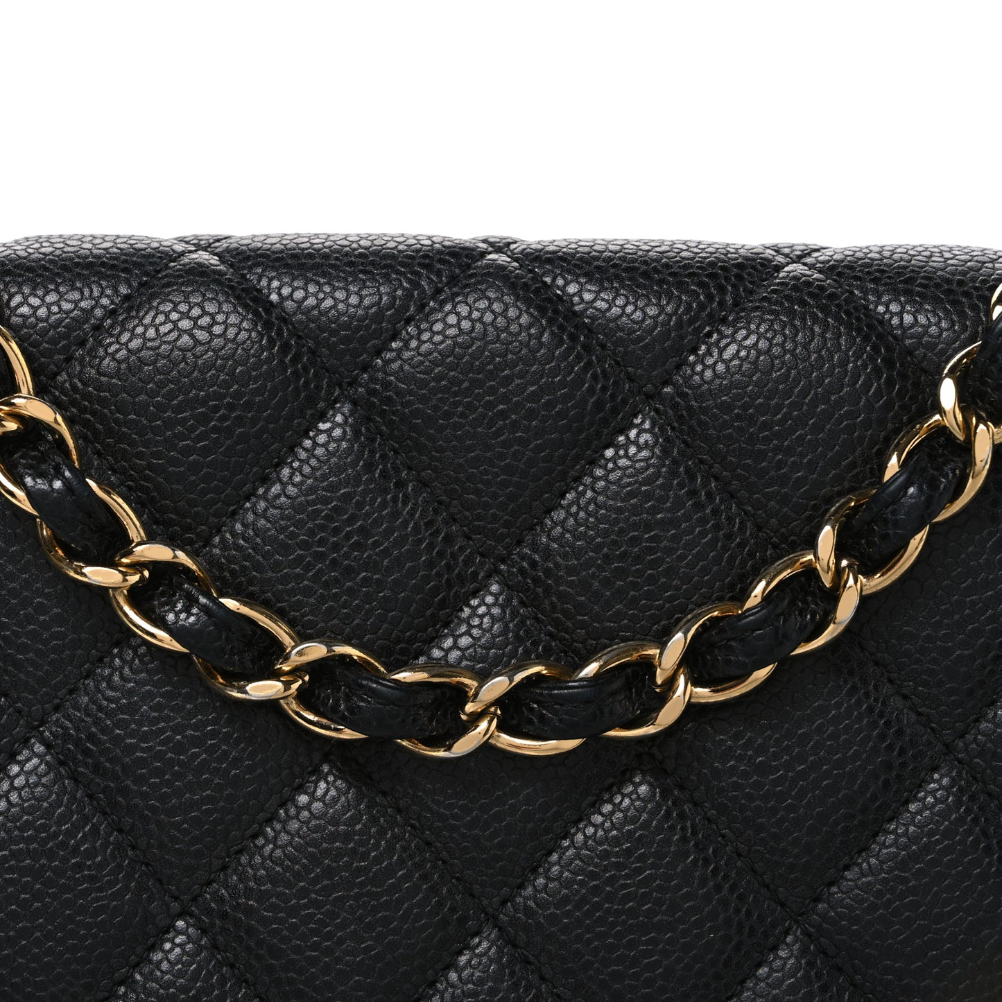 Caviar Quilted Jumbo Single Flap Black