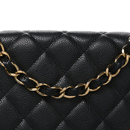 Chanel Caviar Quilted Jumbo Single Flap Black 8 of 11