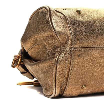 Chloe Metallic Calfskin Medium Paddington Satchel Gold 8 of 9