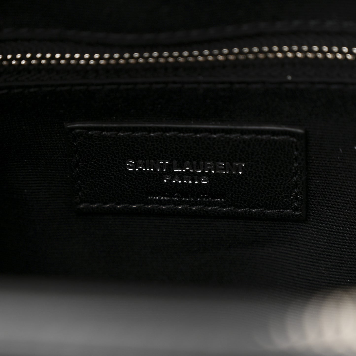 Calfskin Y Quilted Monogram Large Loulou Shopper Black