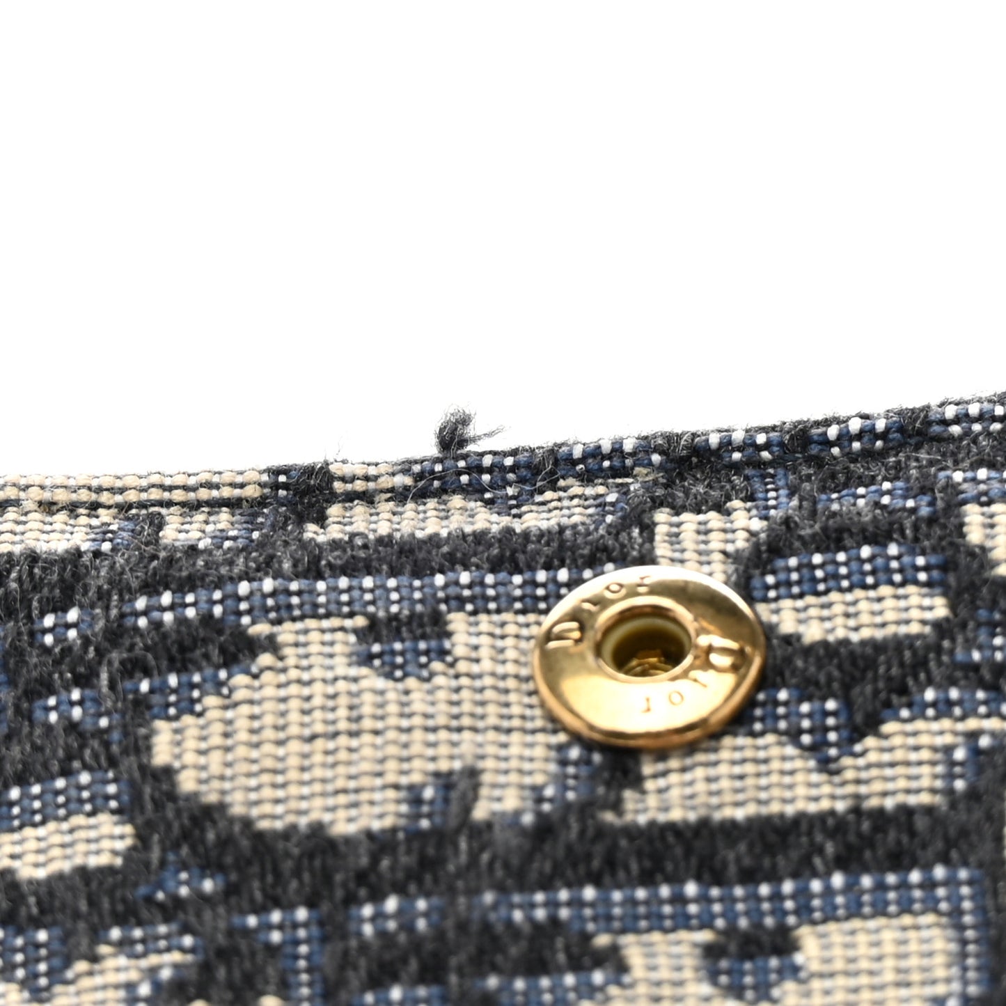 Oblique Saddle Card Holder Blue