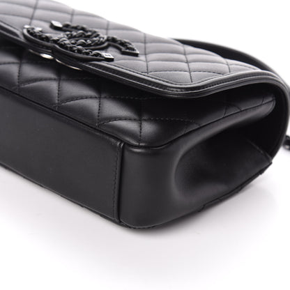 Chanel Lambskin Quilted Small CC Filigree Flap Black 10 of 10