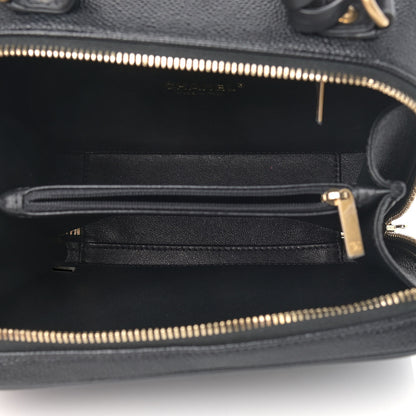 Chanel Caviar Quilted Medium CC Filigree Vanity Case Black 5 of 9