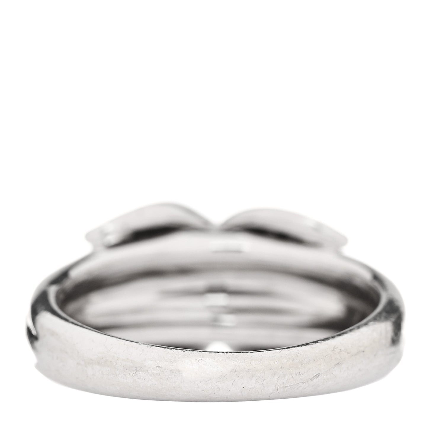 18K White Gold Diamond Signature X Ring 49 5