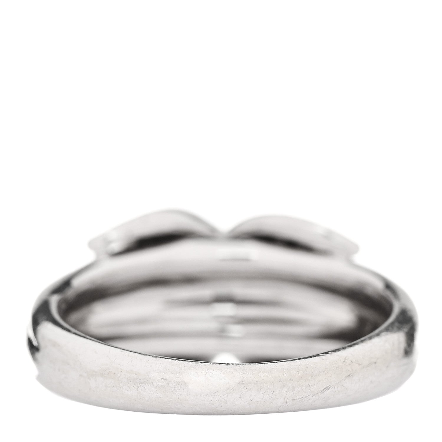 Tiffany 18K White Gold Diamond Signature X Ring 49 5 3 of 5