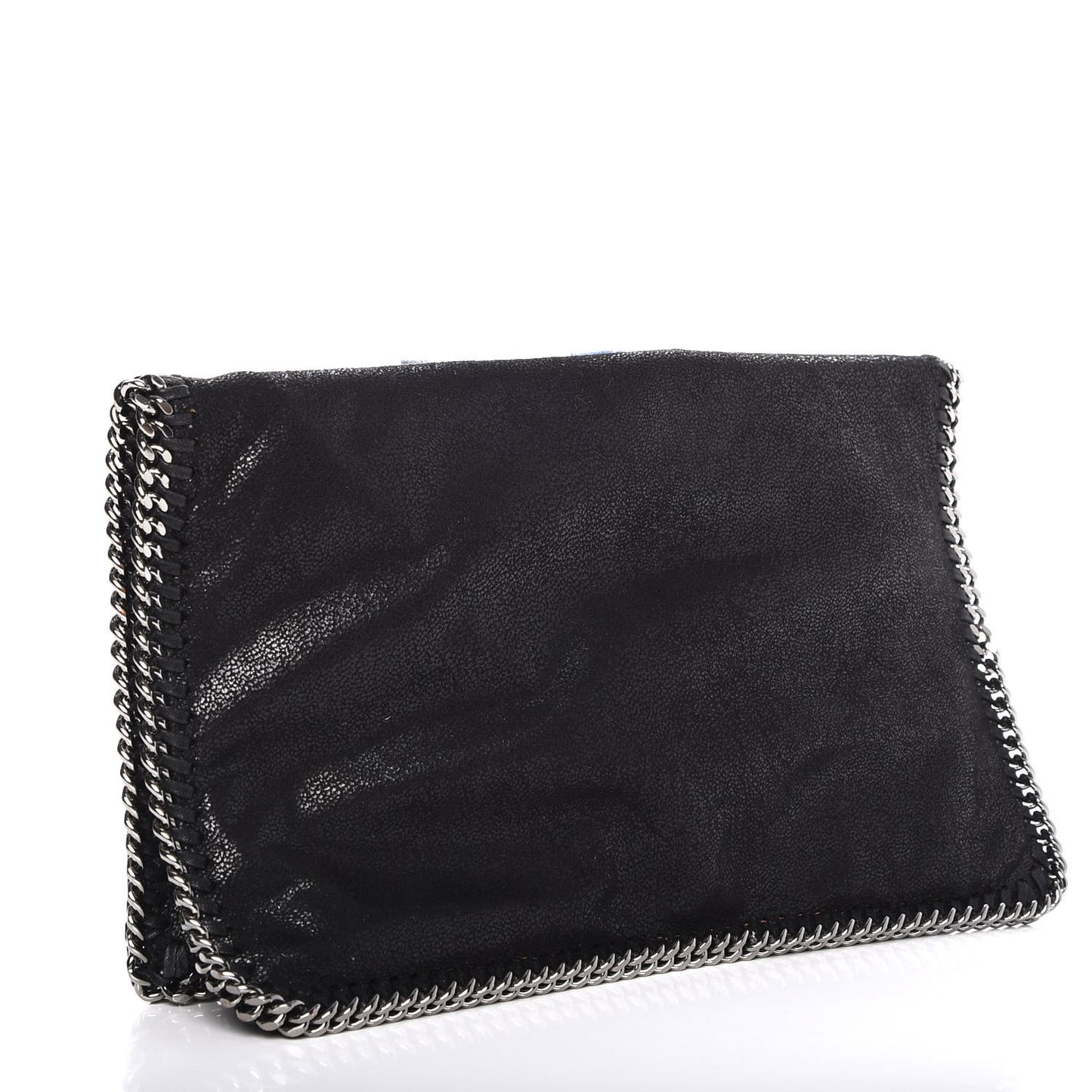Shaggy Deer Falabella Fold Over Clutch Black