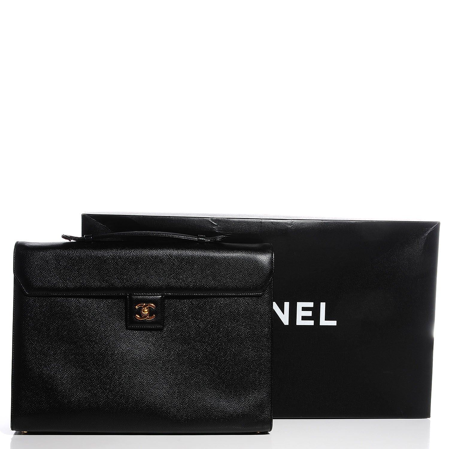 Chanel Caviar Briefcase Black 5 of 9