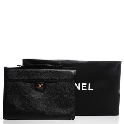 Chanel Caviar Briefcase Black 5 of 9