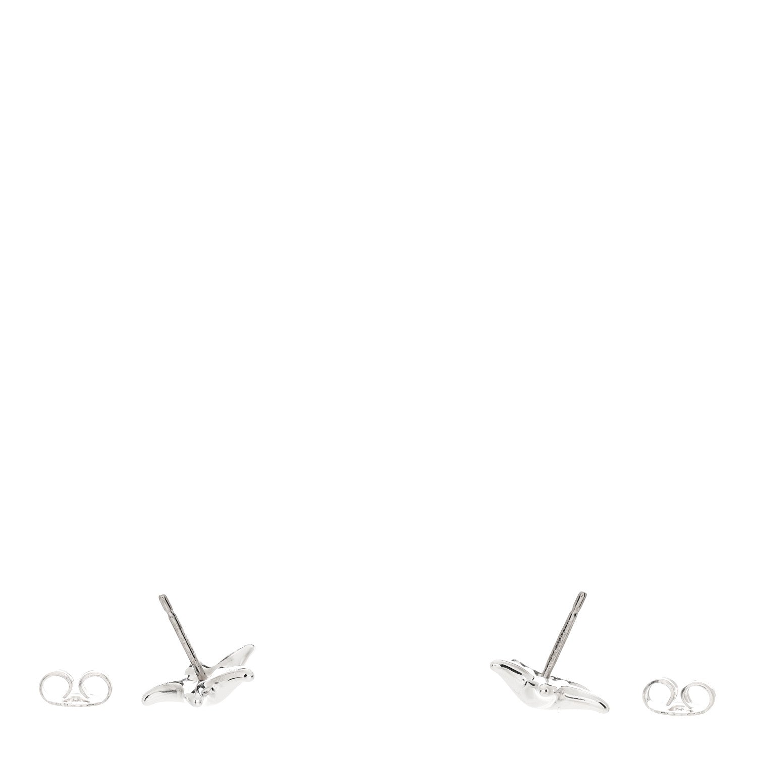 Tiffany Sterling Silver 12mm Elsa Peretti Starfish Earrings 3 of 6