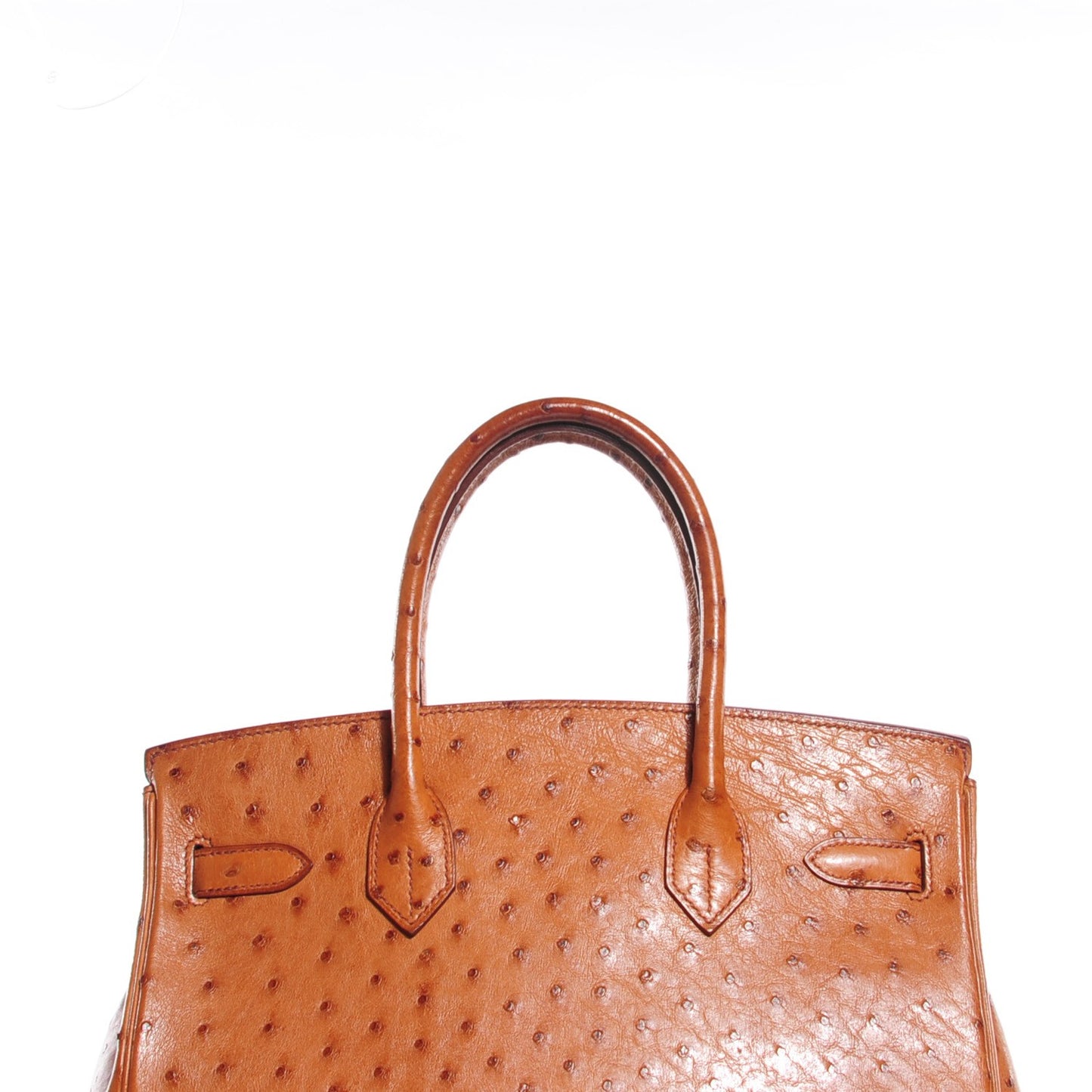 Ostrich Birkin 30 Cognac