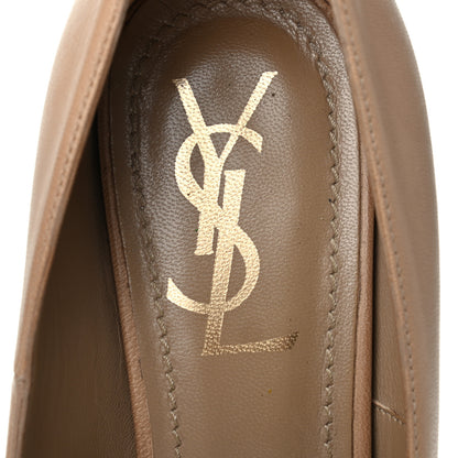 Saint Laurent Calfskin Tribtoo 105 Platform Pumps 38 Nude 7 of 9