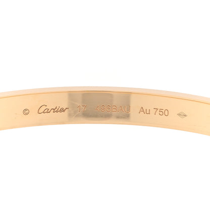 Cartier 18K Yellow Gold LOVE Single Screw Bracelet 17 3 of 7