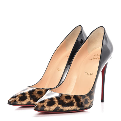Christian Louboutin Patent Degrade Leopard Pigalle Follies 100 Pumps 39.5 Leopard Black 3 of 11