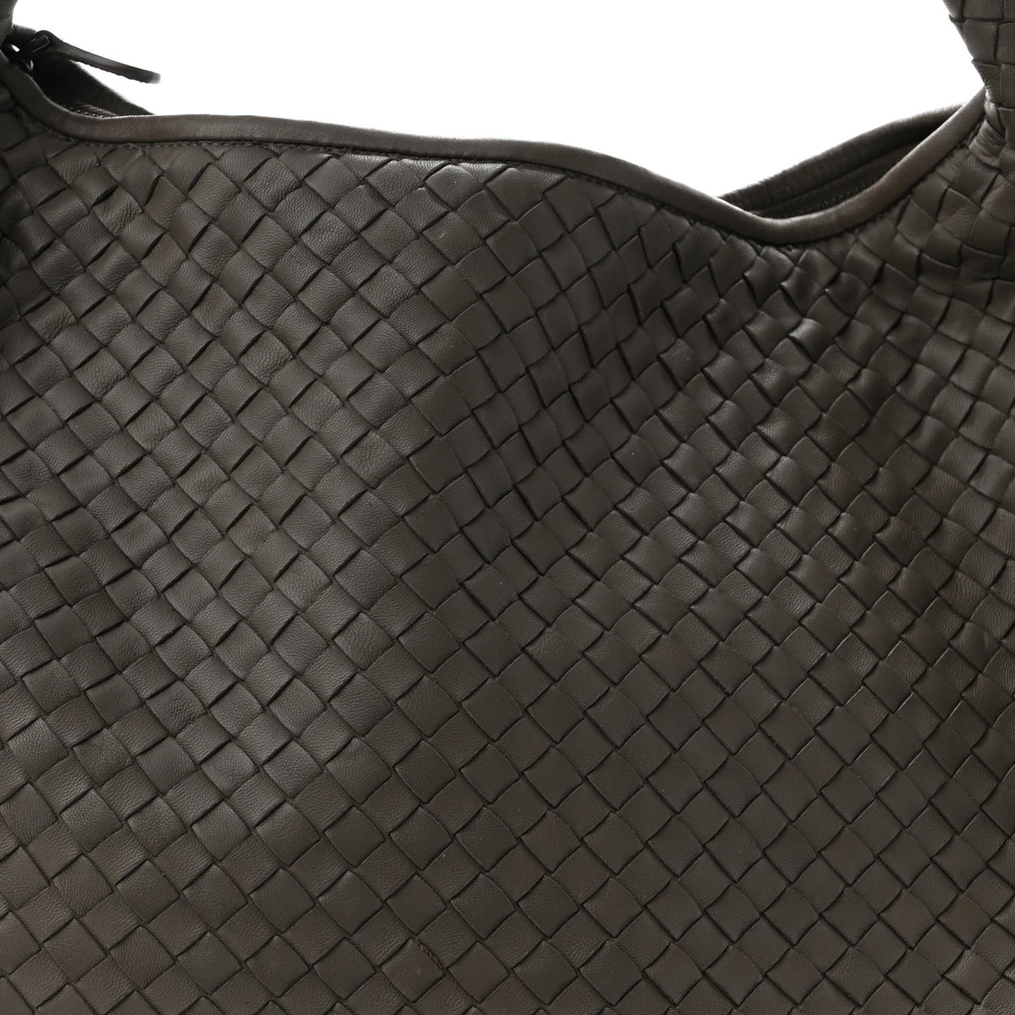 Nappa Intrecciato Large Veneta Hobo Grey