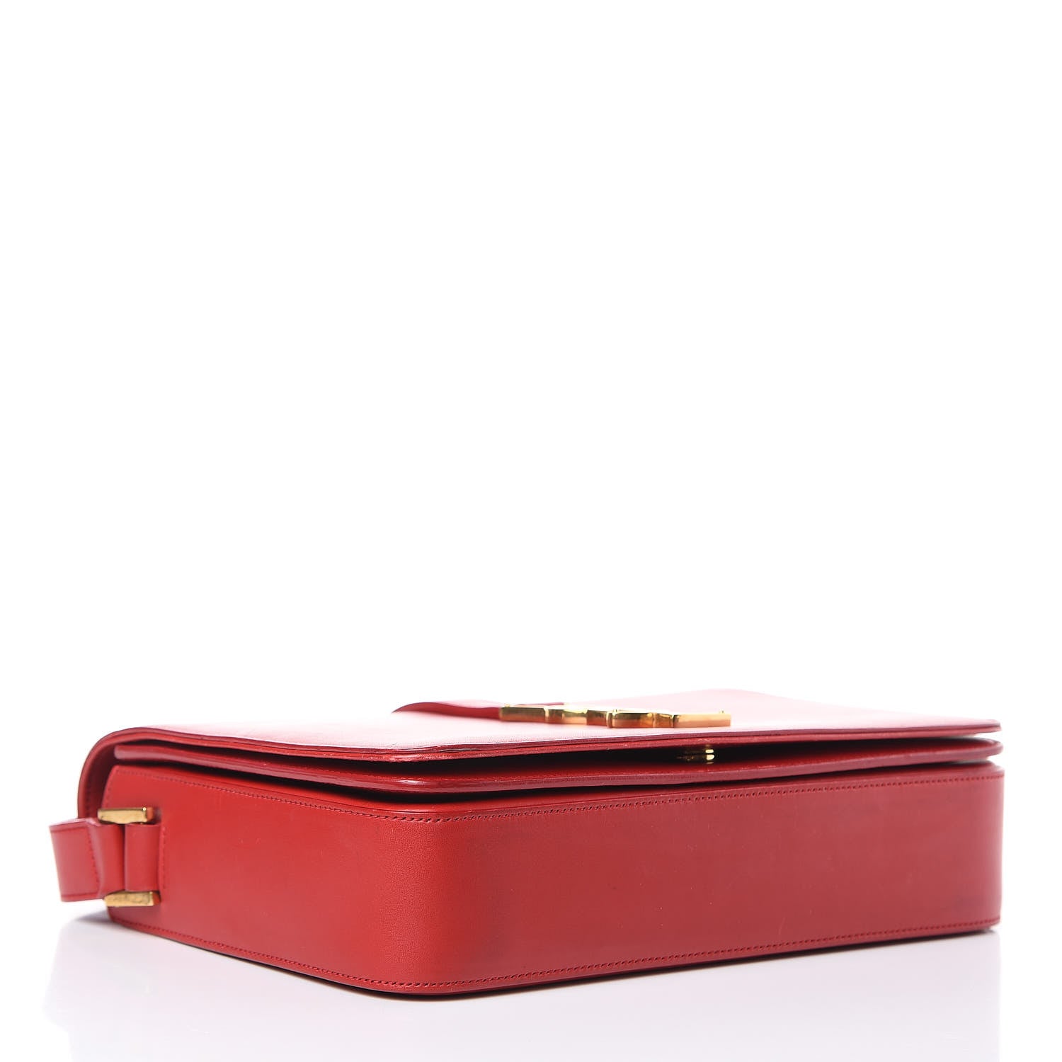 Saint Laurent Smooth Calfskin Medium Classic Monogram Universite Bag Red 4 of 19
