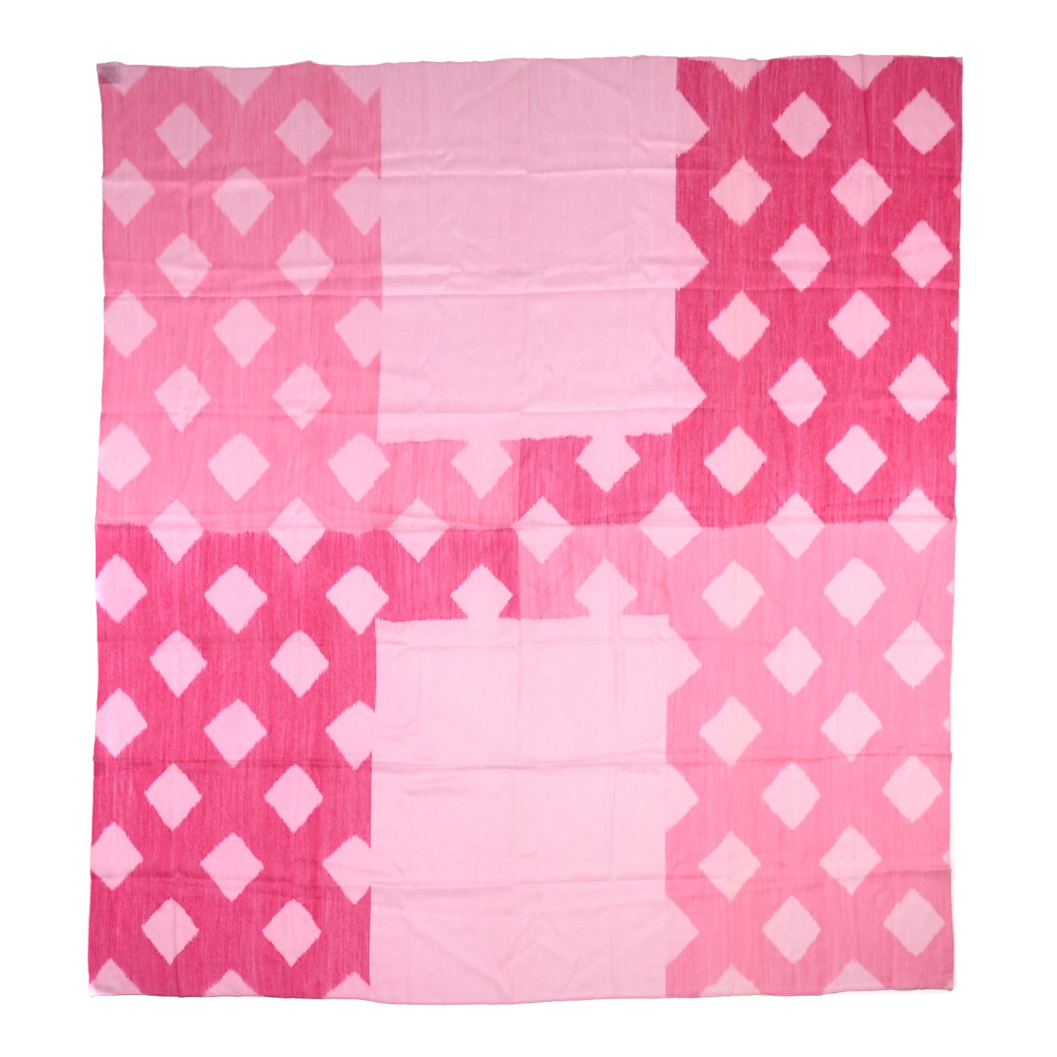 Hermes Silk Cashmere Icat H Net Shawl 140 Rose Pale Fuchsia 1 of 4
