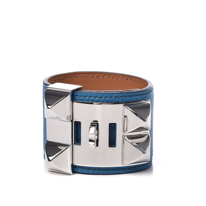 Hermes Epsom Collier de Chien CDC Bracelet XS Bleu Izmir 3 of 6