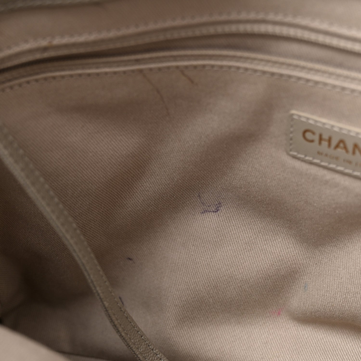 Chanel Caviar Quilted Large Coco Handle Shopping Tote Grey 13 of 13