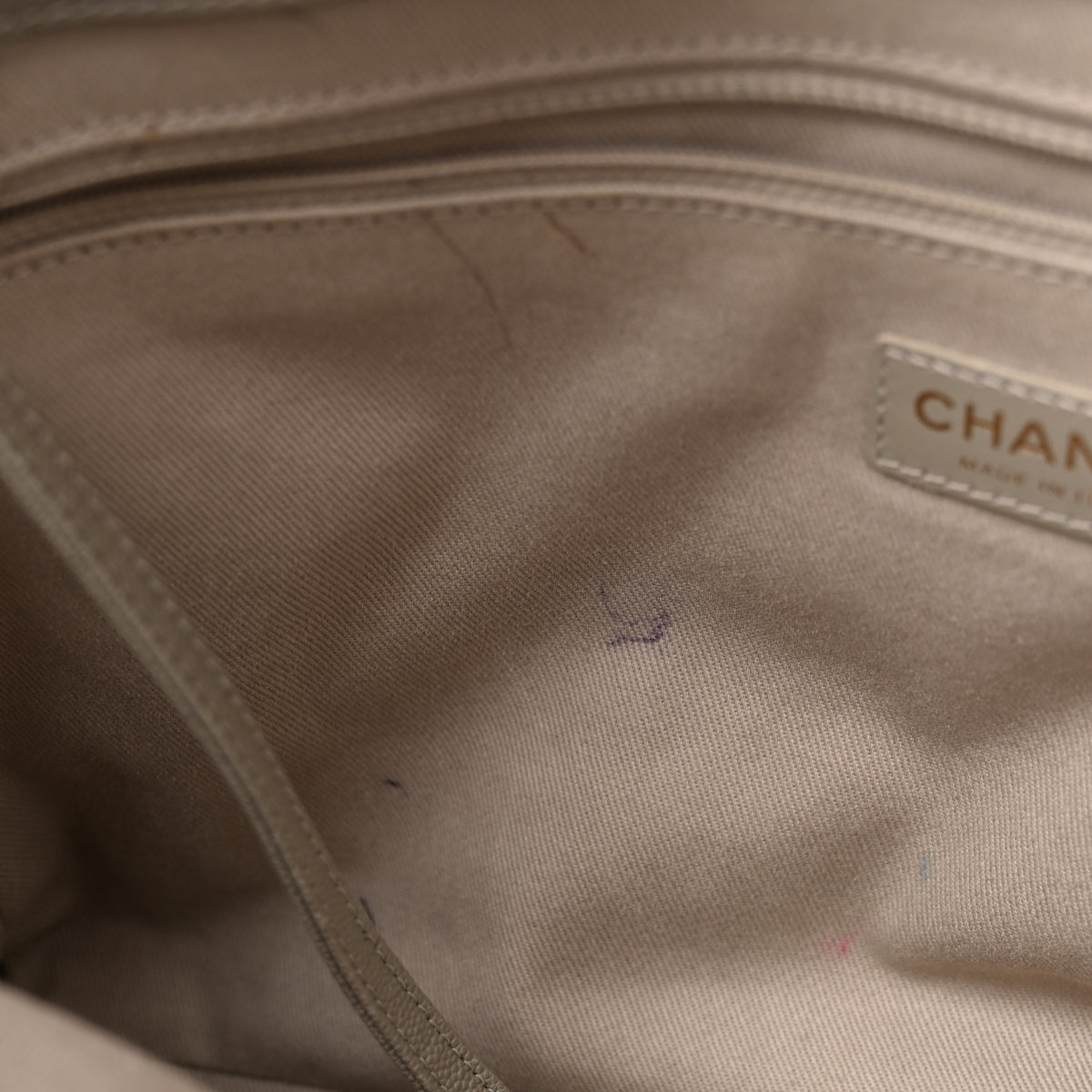 Chanel Caviar Quilted Large Coco Handle Shopping Tote Grey 13 of 13