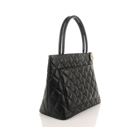 Chanel Caviar Quilted Medallion Tote Black 3 of 9
