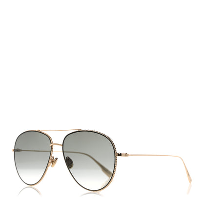 Christian Dior Metal Diorsociety3 Sunglasses Gold 1 of 8