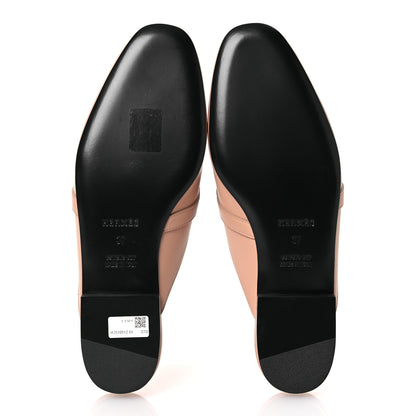 Hermes Calfskin Oz Mules 37 Beige Nude 7 of 12